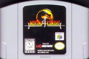 Mortal Kombat 4 (USA) Cart Scan